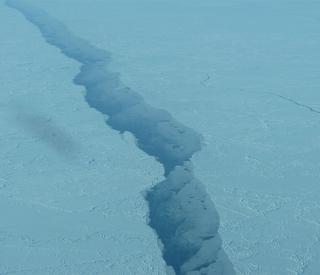 Snow-covered ice pack