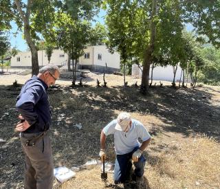 A nodal seismic station deployed by a TUBITAK scientist in Southern Turkey