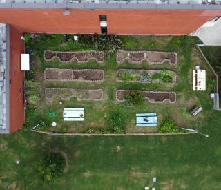The Community Garden prior to its expansion. 