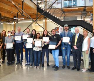 My Green Lab certification ceremony.