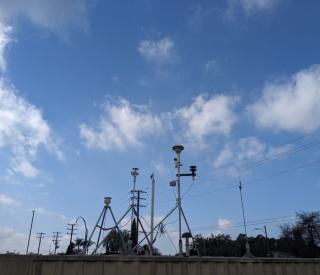 The Atmospheric Science and Chemistry mEasurement NeTwork (ASCENT) site collects real-time data during the Los Angeles wildfires. Courtesy: Haroula Baliaka