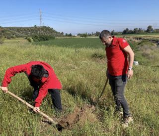 Members of the team in the field in Turkey