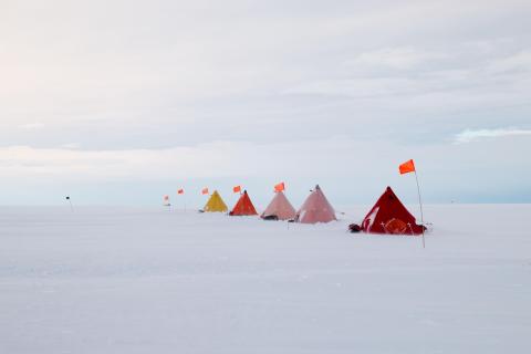 Thwaites Glacier research camp
