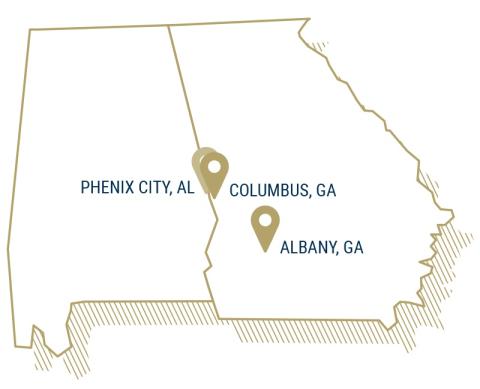 Map of GA ALA
