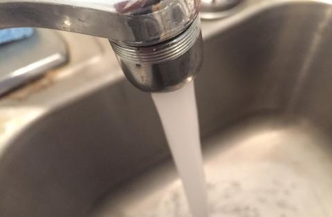 Water from faucet