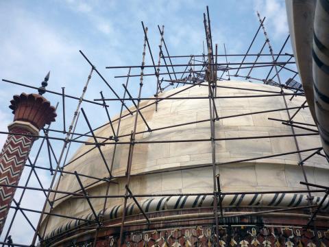 Taj Mahal scaffolding